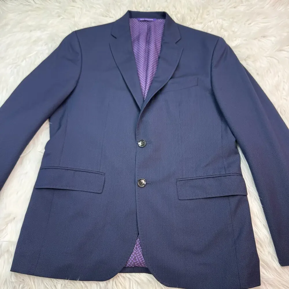 Ted Baker London Men's Endurance Jay Blazer Blue Stripe‎ & Check 40S - LOT OF 2